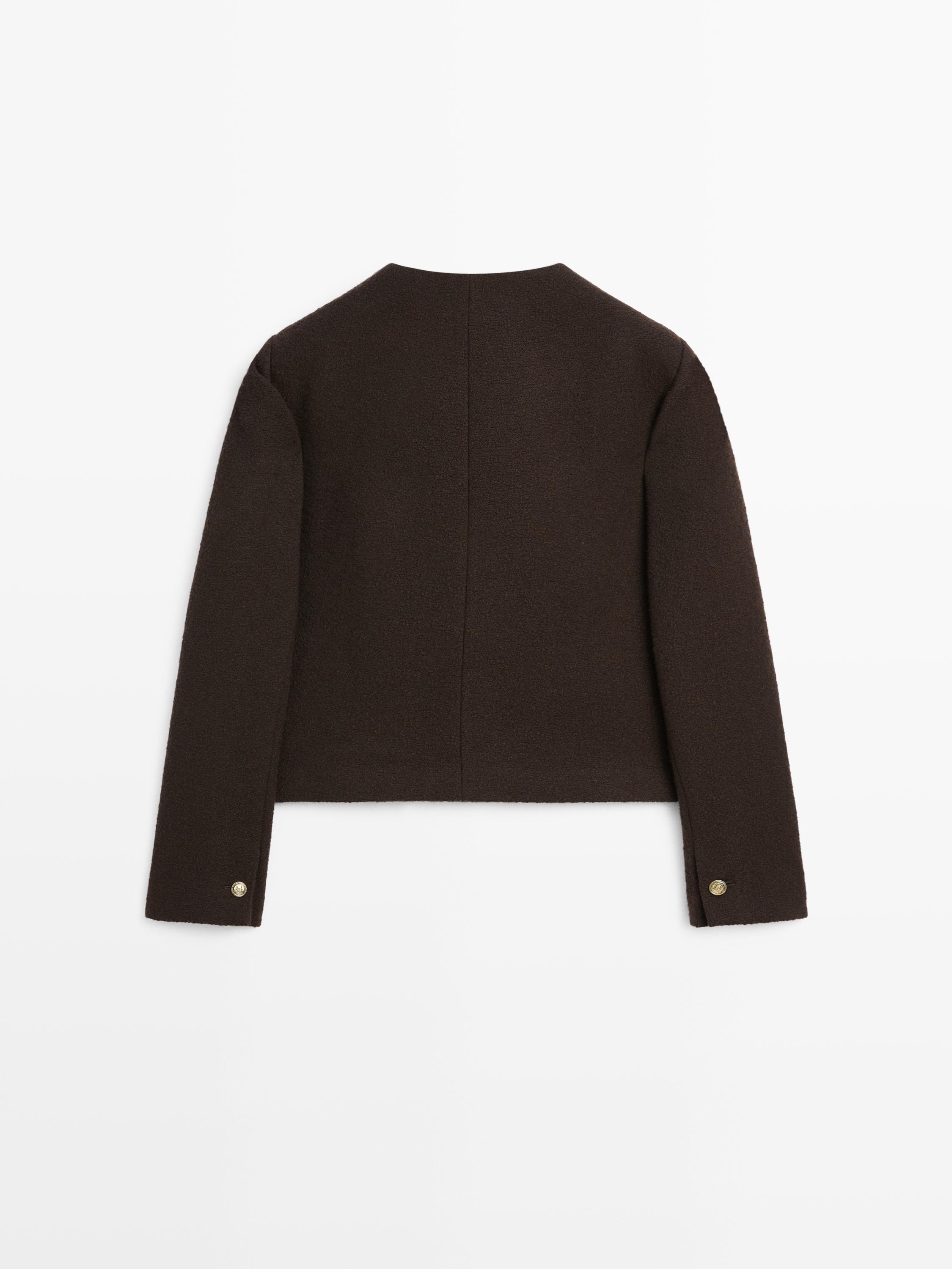 Veste courte boutons fantaisie